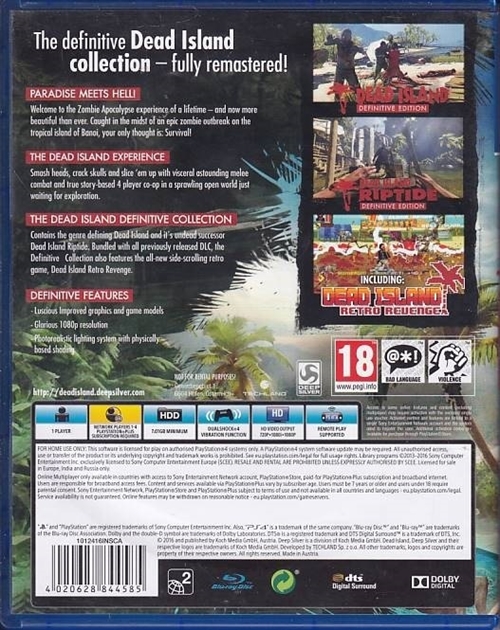 Dead Island Definitive Edition - PS4 (B Grade) (Genbrug)